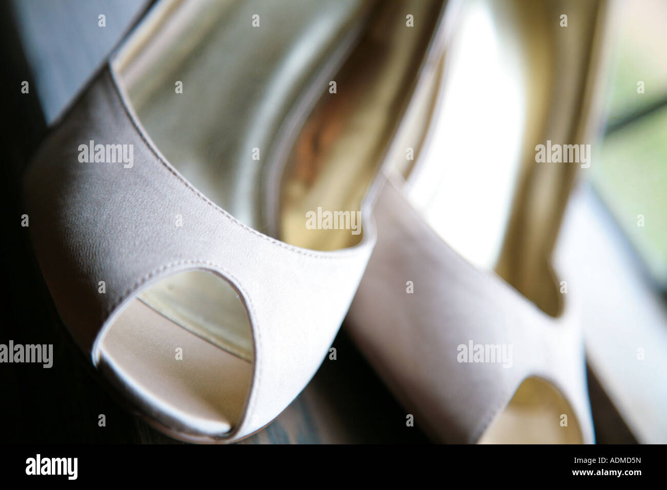 Spose scarpe matrimonio Foto Stock