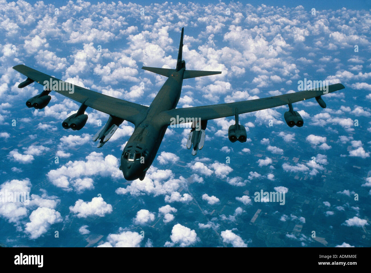 B-52H Stratofortress bombardiere in volo Foto Stock