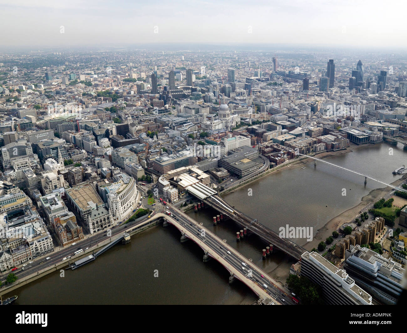 Città di antenna di Londra Foto Stock