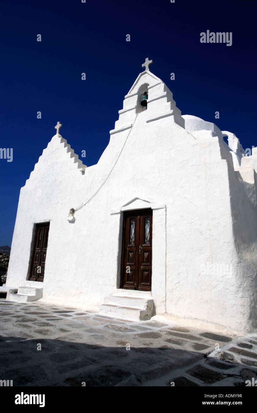 Panagia chiesa Paraportiani Mykonos Foto Stock