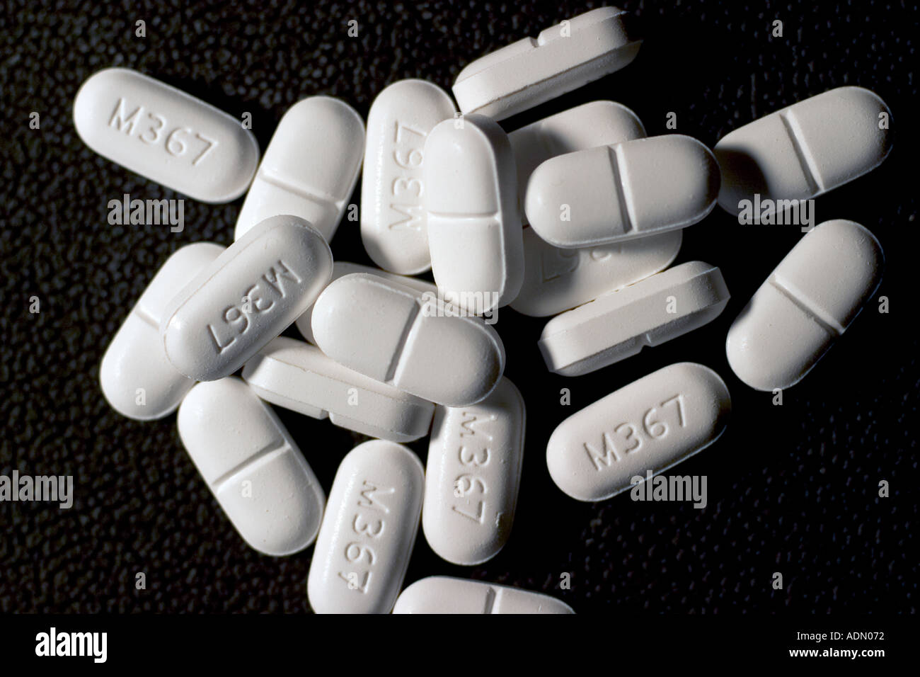 Prescrizione compresse di idrocodone antidolorifici Foto Stock