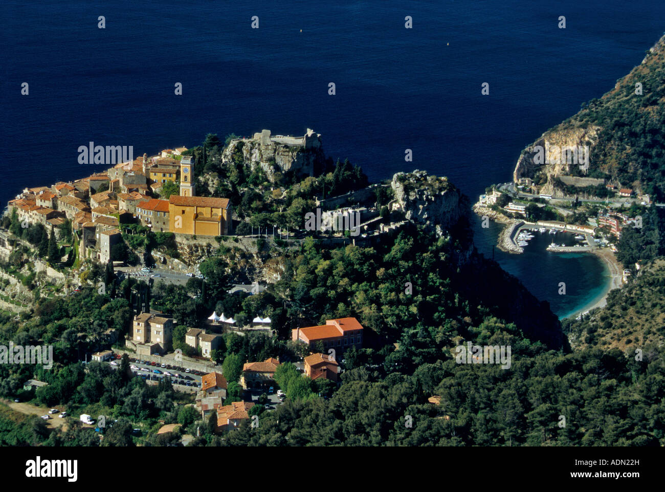 Eze sur mer Alpes-Maritimes 06 French Riviera Cote d Azur Paca Francia Foto Stock