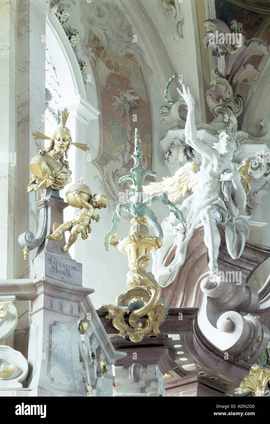 Birnau, Klosterkirche, Altardetail Foto Stock