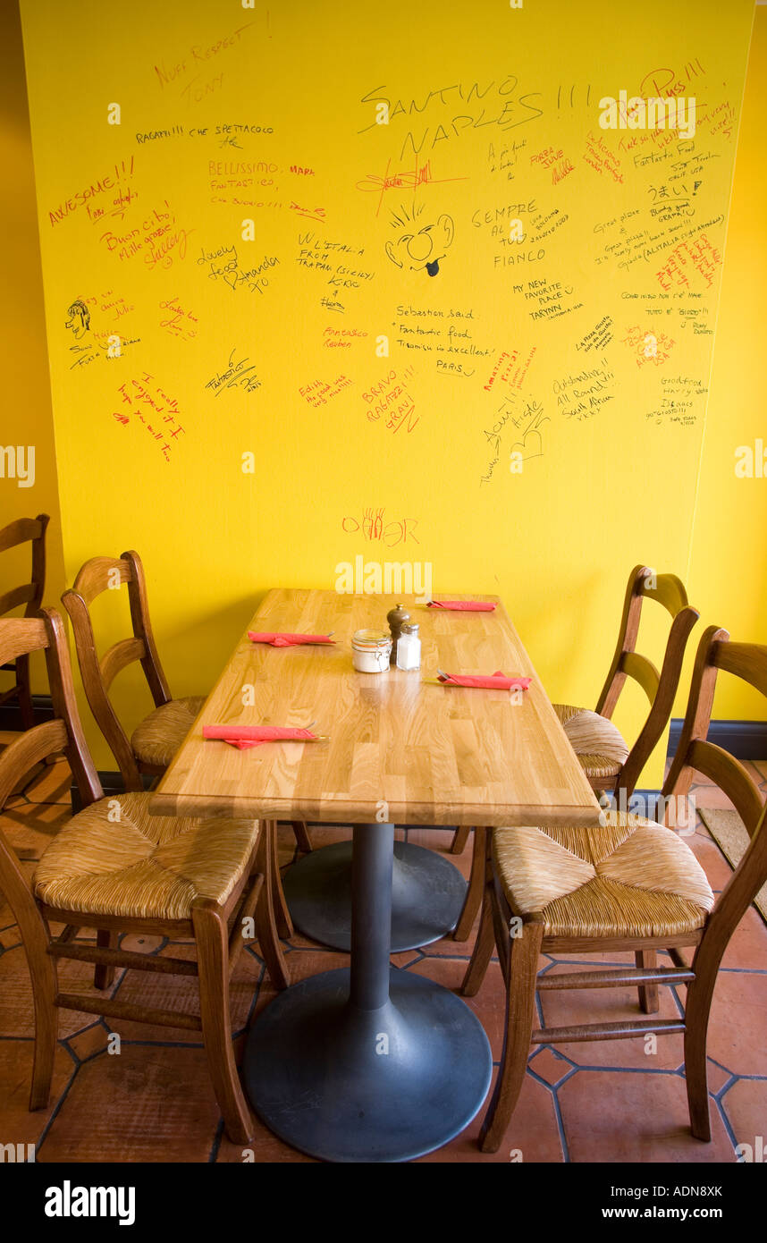 Pizza giusto ristorante London Inghilterra England Foto Stock