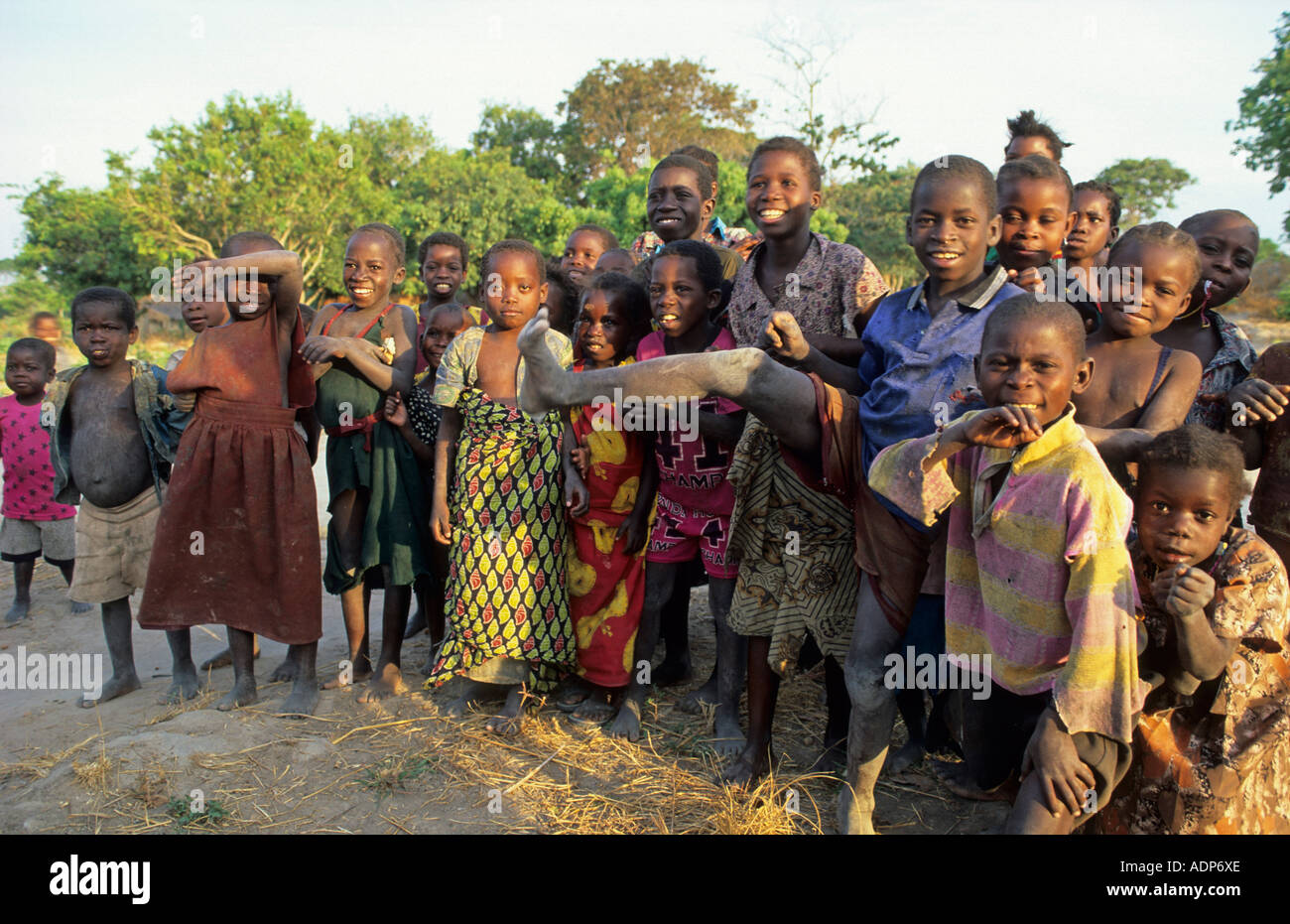 I bambini in Zambia Foto Stock