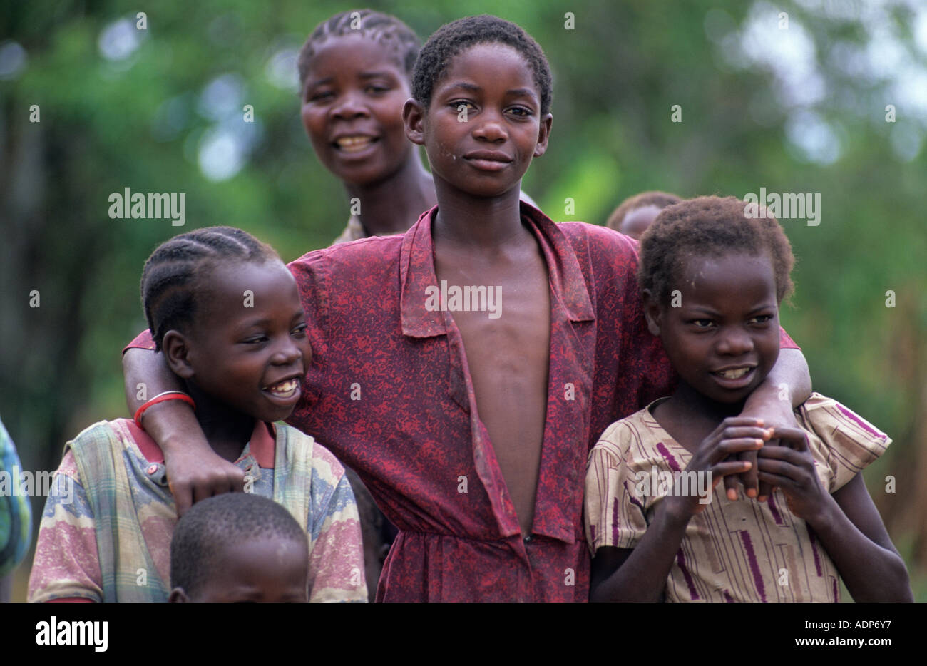 I bambini in Zambia Foto Stock