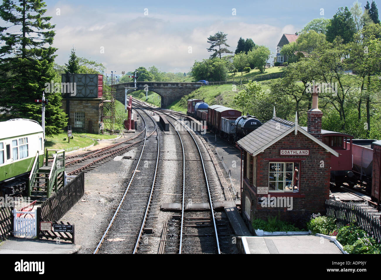 Stazione Grosmont, North Yorkshire Foto Stock