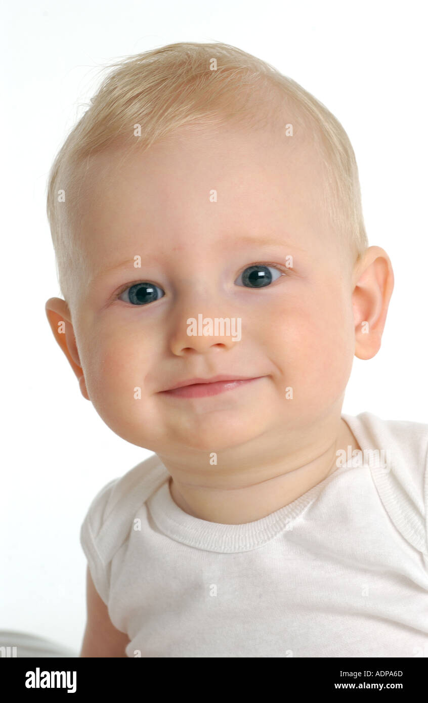 Ritratto di un simpatico baby boy Foto Stock