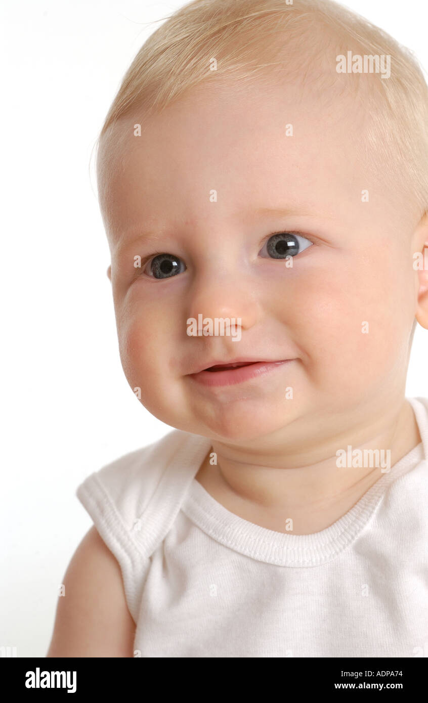 Ritratto di un simpatico baby boy Foto Stock