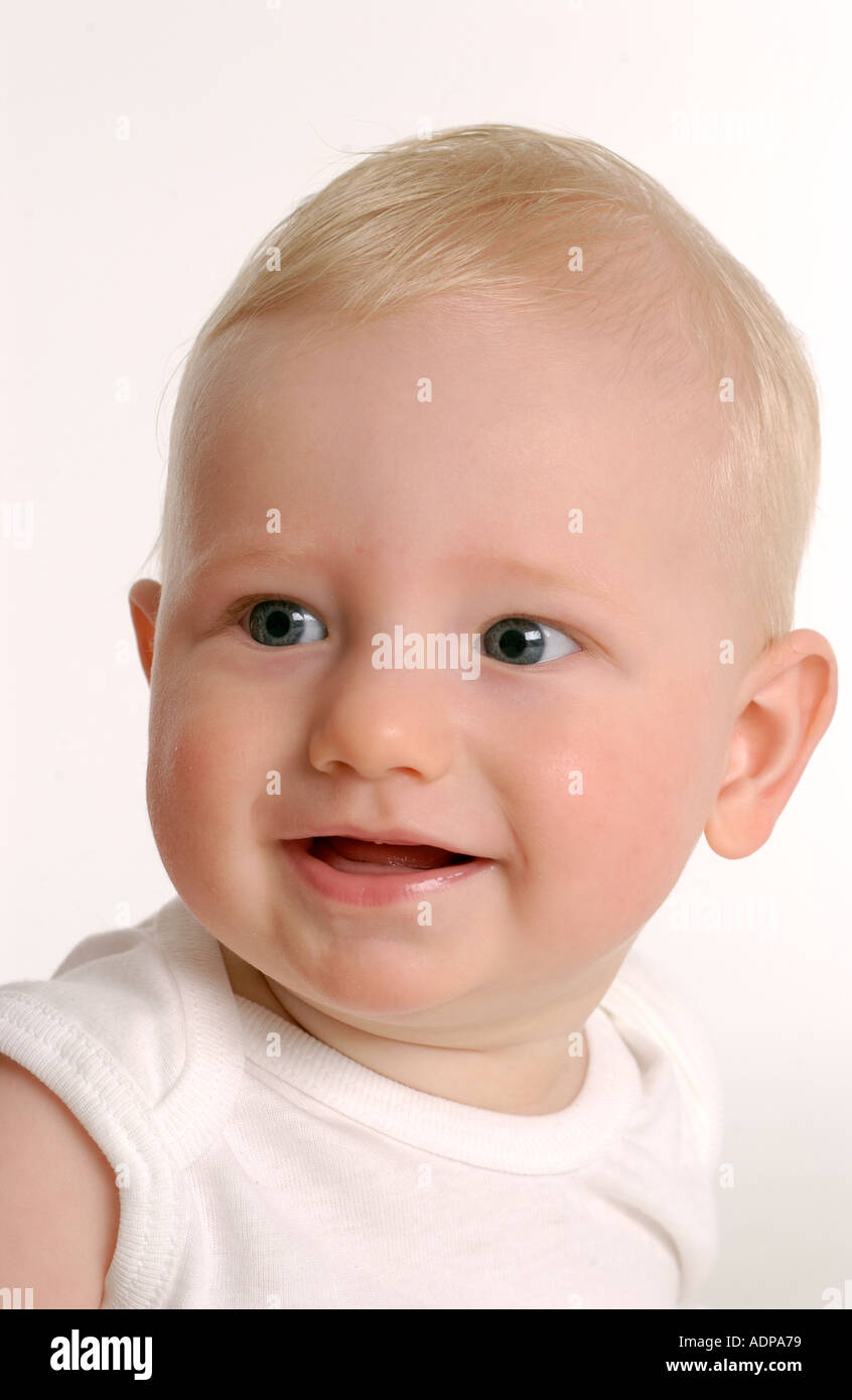 Ritratto di un simpatico baby boy Foto Stock