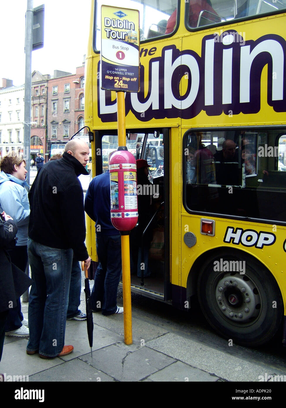 Tour in bus Dublino Foto Stock