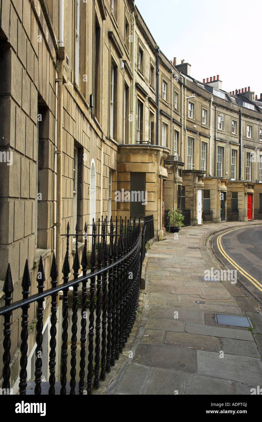 Case in stile georgiano sul Paragon Clifton Bristol Inghilterra Foto Stock