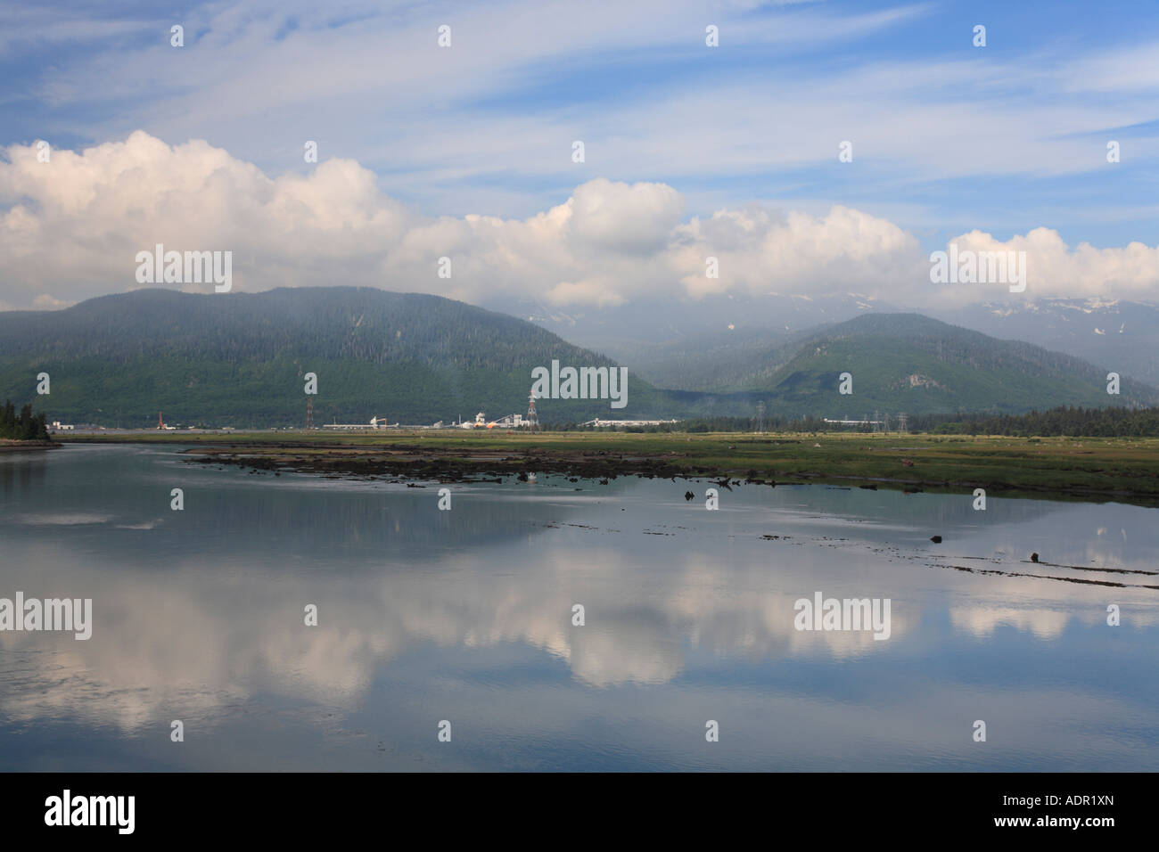 Minette Bay e Kitimat estuario del fiume Kitimat British Columbia Foto Stock