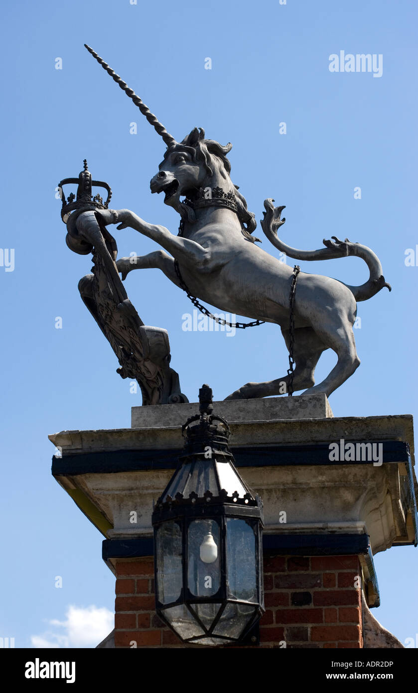 Dettaglio di Porta Palazzo di Hampton Court London Inghilterra England Foto Stock