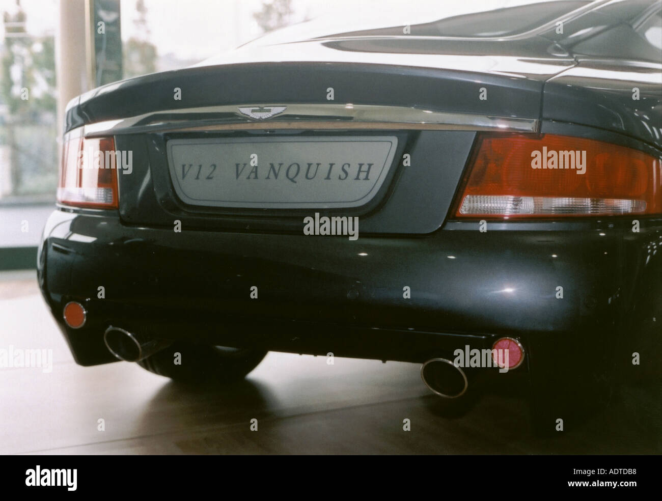 Aston Martin Vanquish vista posteriore Foto Stock