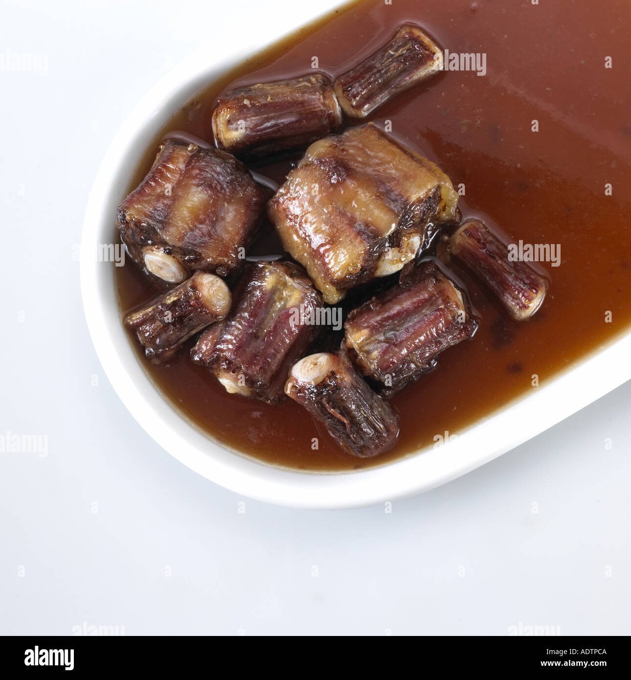 Piatto cucinato di Oxtails Foto Stock