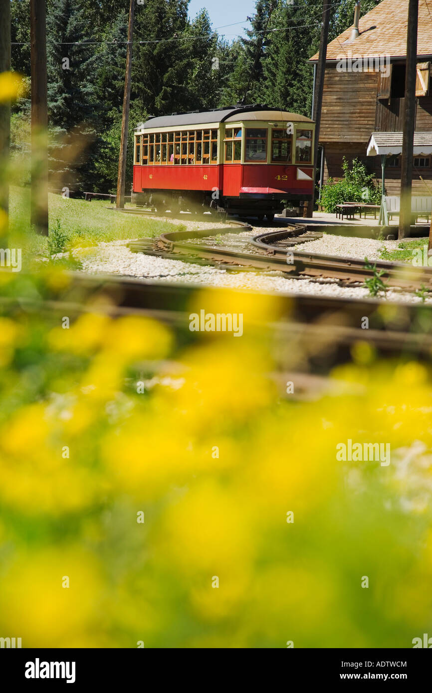 Carrello attraverso la città Foto Stock