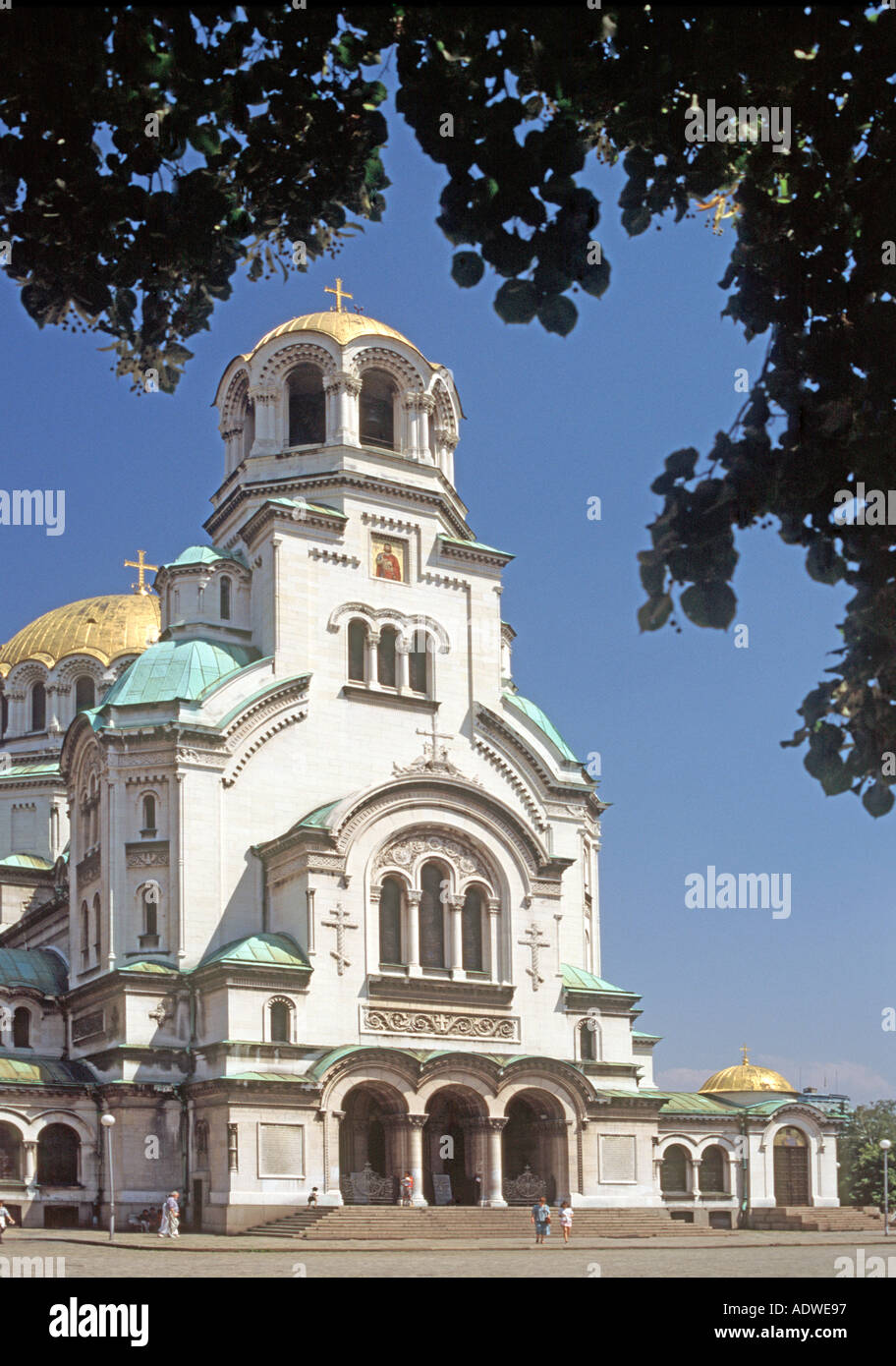 Alexander Nevsky Memorial Chiesa cattedrale a Sofia la capitale della Bulgaria Foto Stock