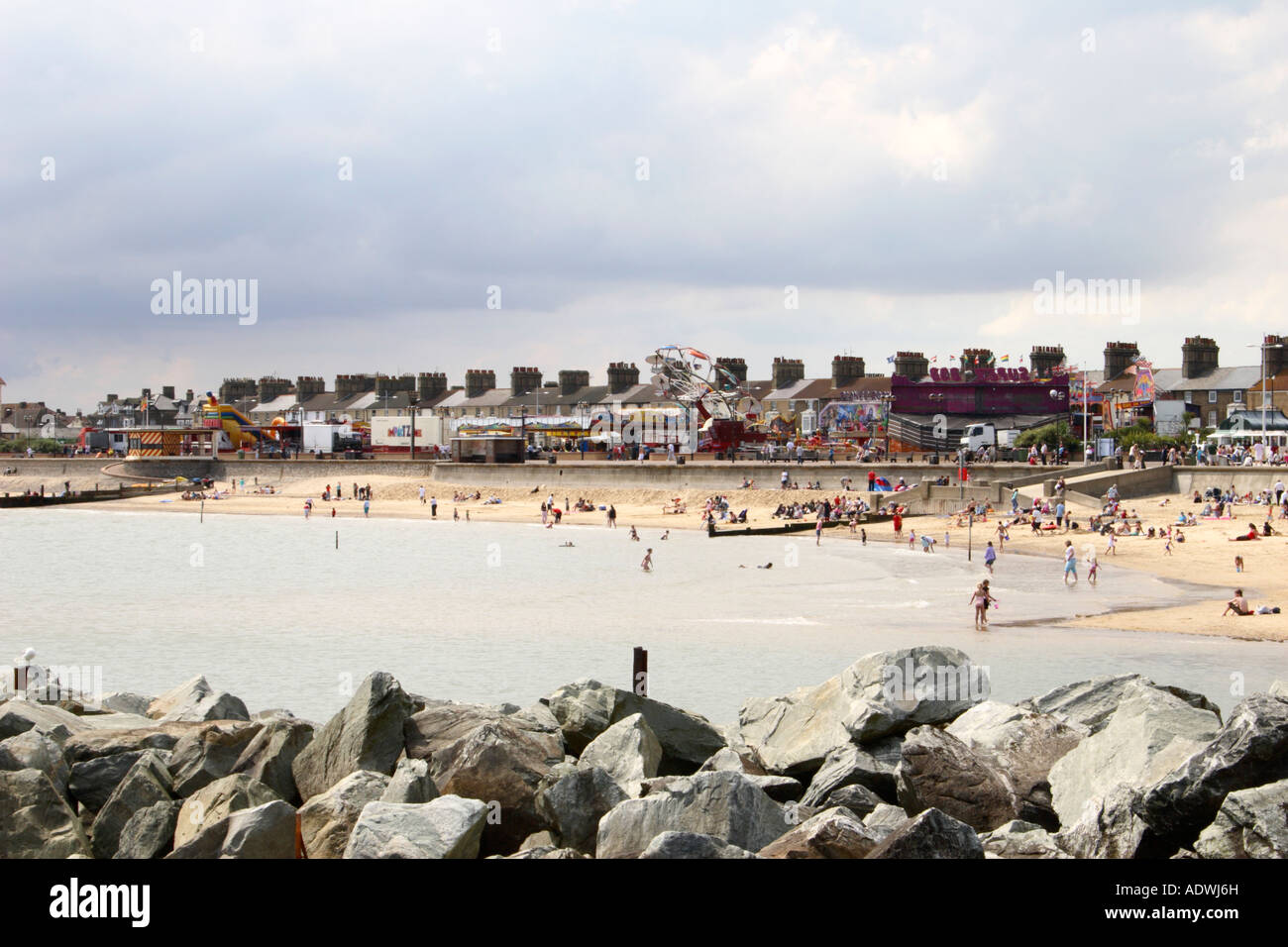 Lowestoft Beach, Suffolk, Inghilterra, Regno Unito. Foto Stock