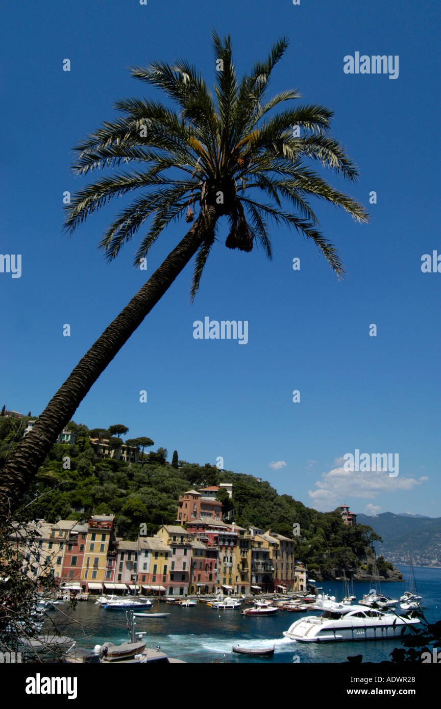 Vista su Portofino Foto Stock