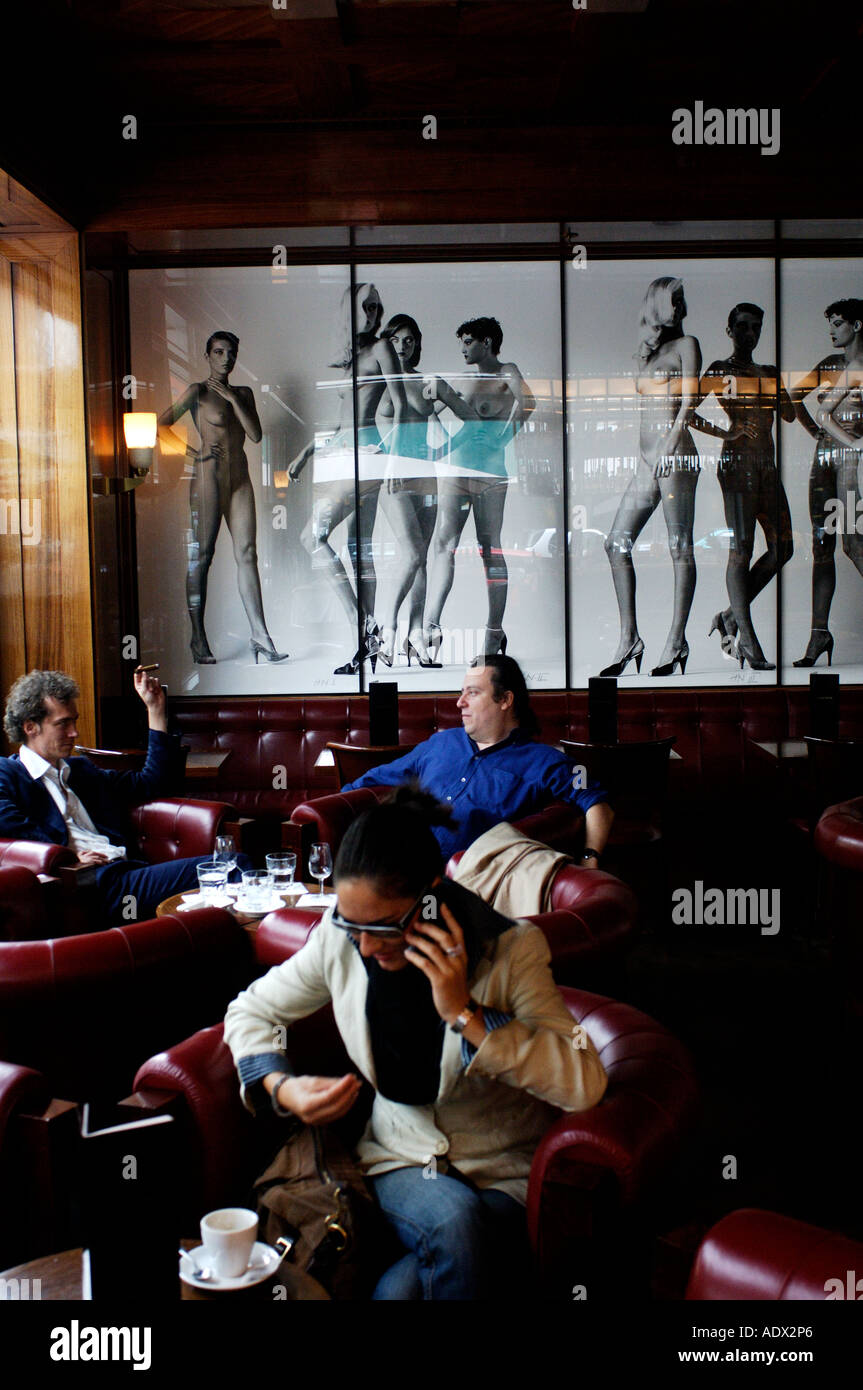 Berlin il Newton bar nel Charlottenstrasse Foto Stock
