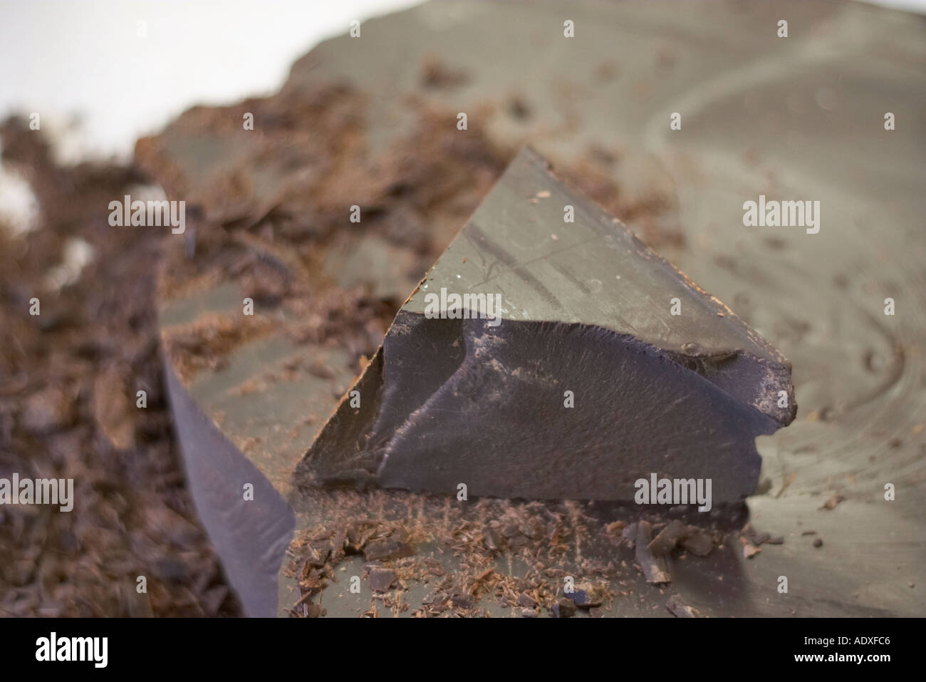 La produzione del cioccolato Foto Stock
