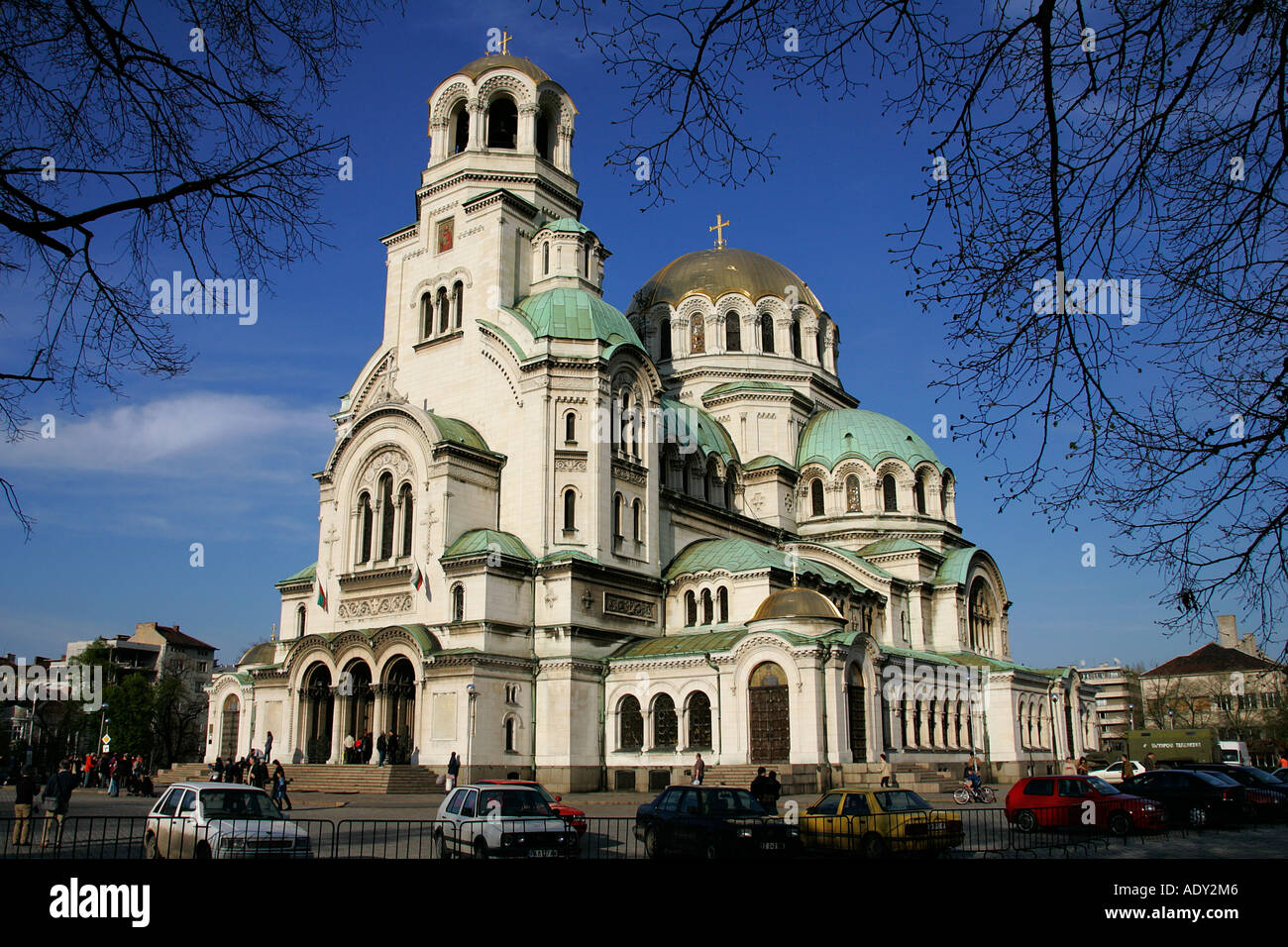 Cattedrale Alexander Nevsky chiesa di Sofia Bulgaria Repubblica centro cittadino di sacerdoti icona Monaco chiesa cattedrale Foto Stock