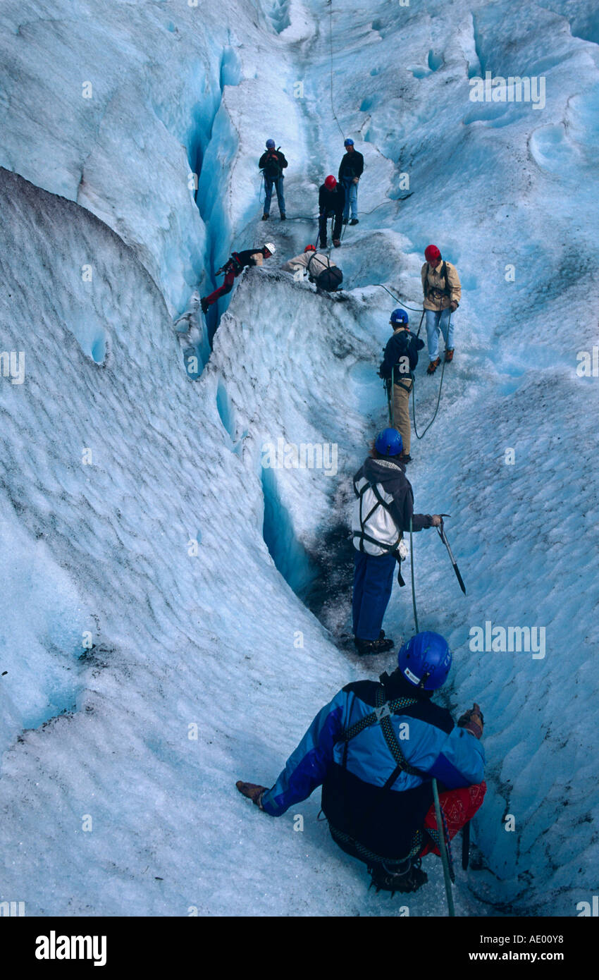 Briksdalsbreen Gletscher ghiaccio jostedalsbreen Norvegia Foto Stock