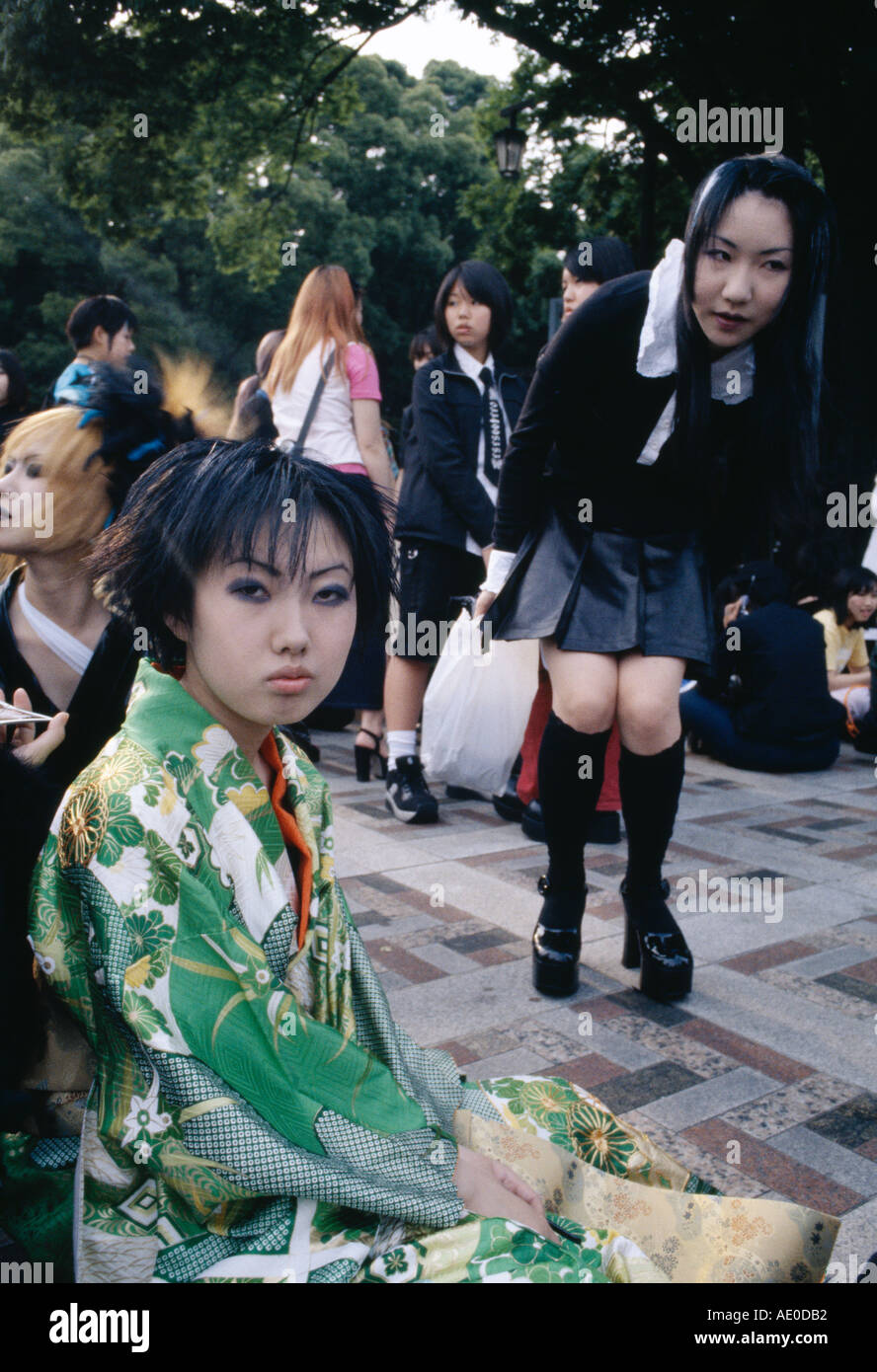 La cultura giovanile Harajuku Tokyo Giappone Foto Stock