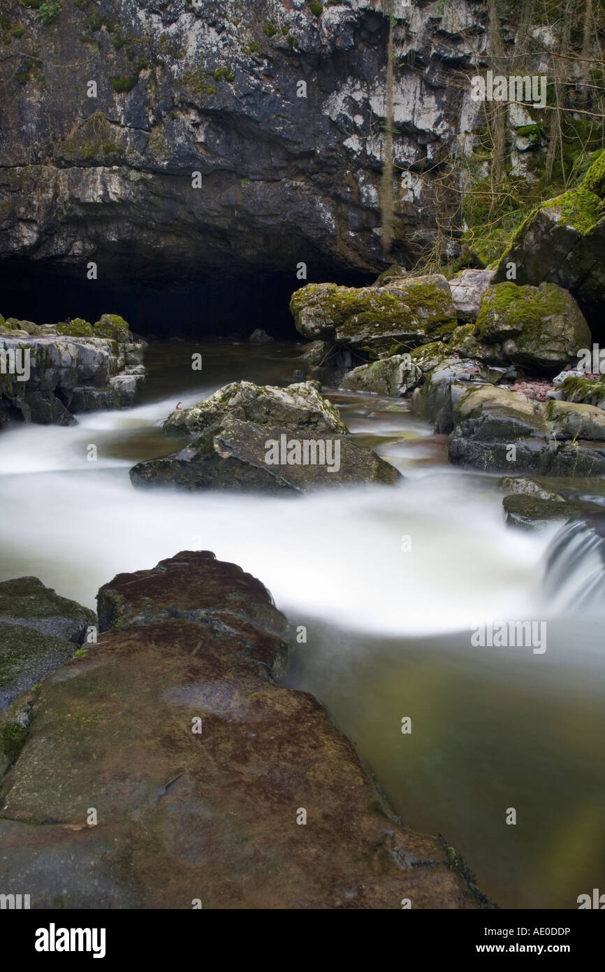 Porth Yr Ogof grotta, Brecon Parco Nazionale Foto Stock