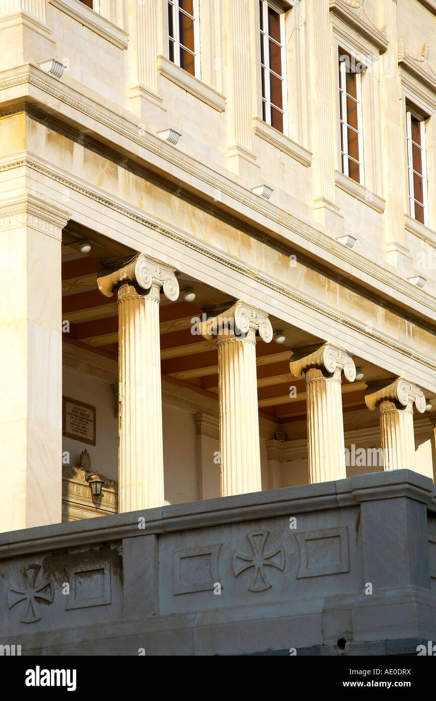 Aspetto del municipio di Ermoupoli, Syros Foto Stock