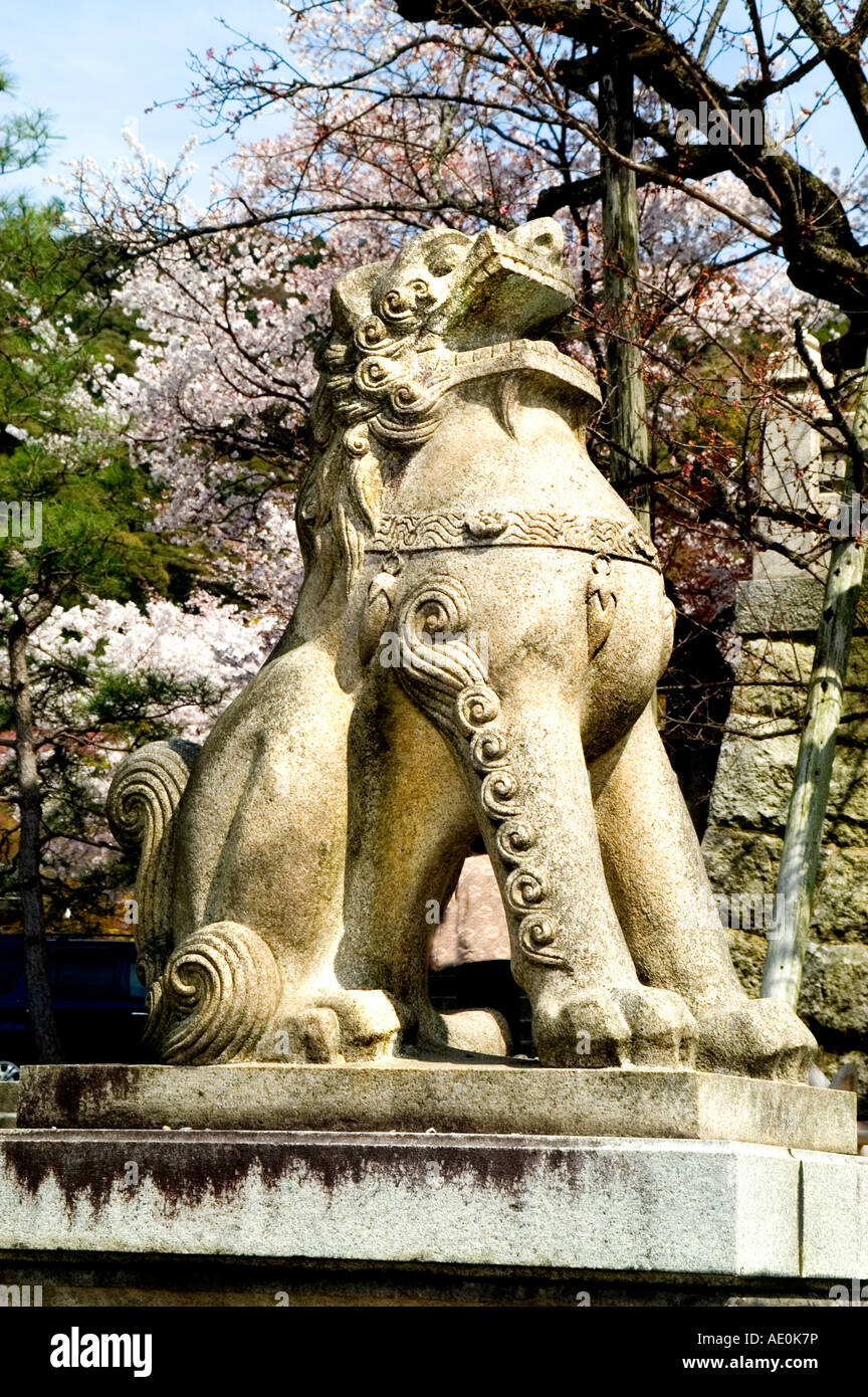 Honen In Kyoto lion Foto Stock