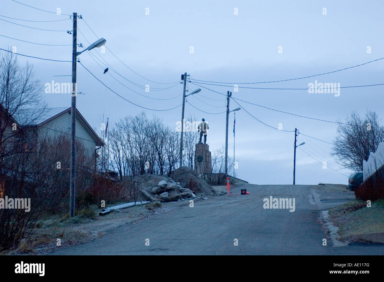 Memorial per l'Armata Rossa, Kirkenes, Norvegia Foto Stock