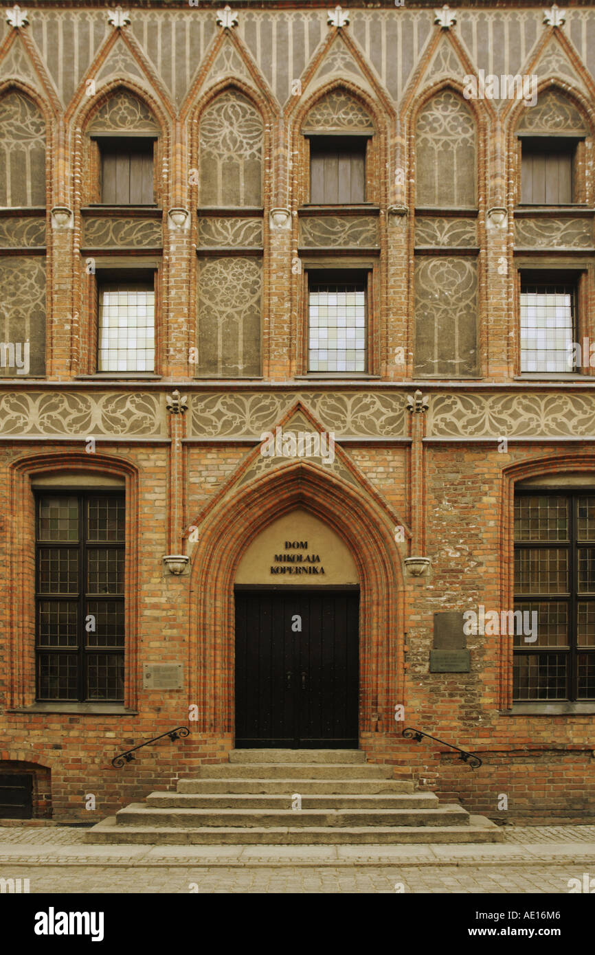 La casa Copernico nacque a, Torun, Polonia Foto Stock