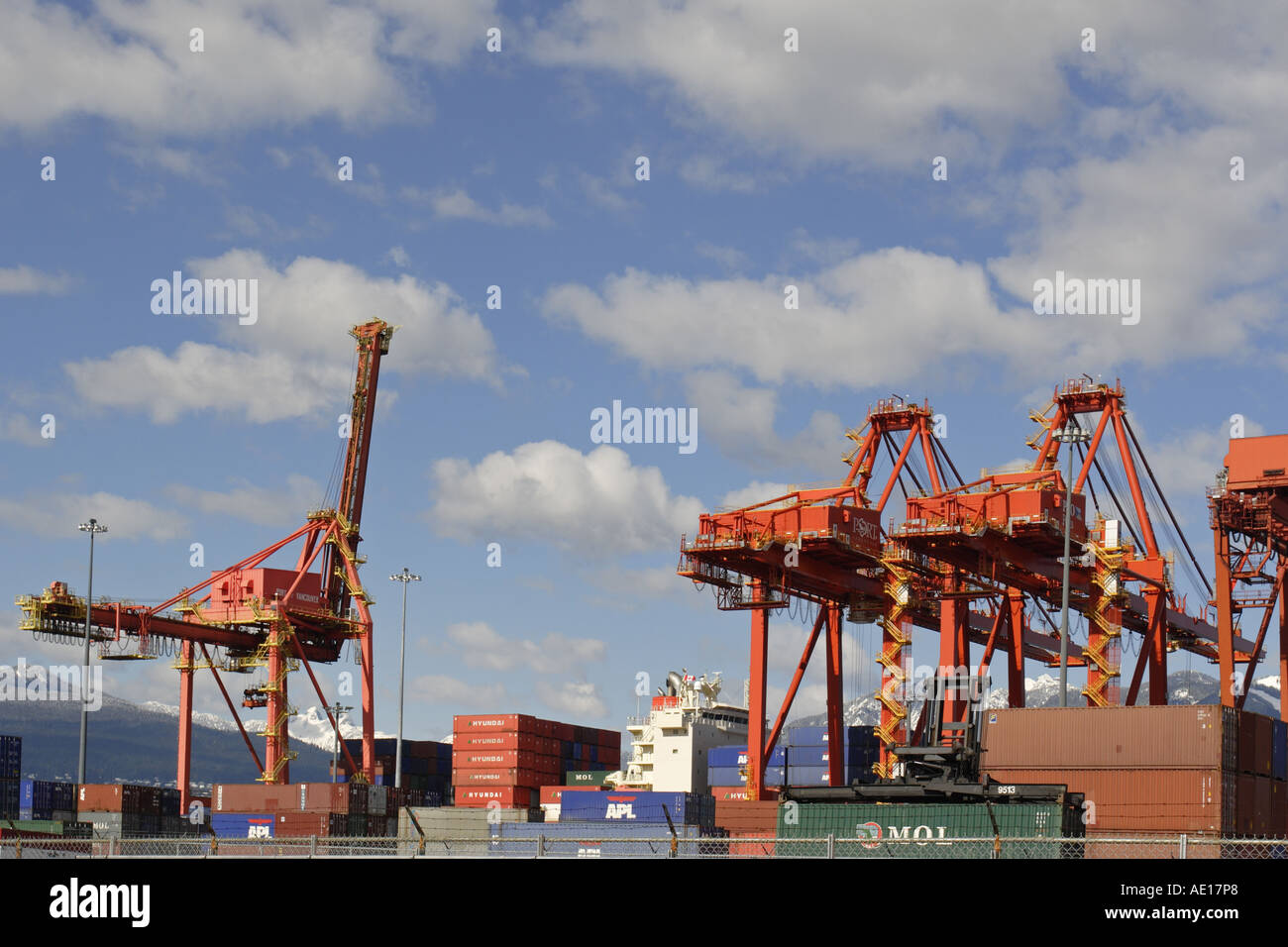 Porto di Vancouver in Canada Foto Stock