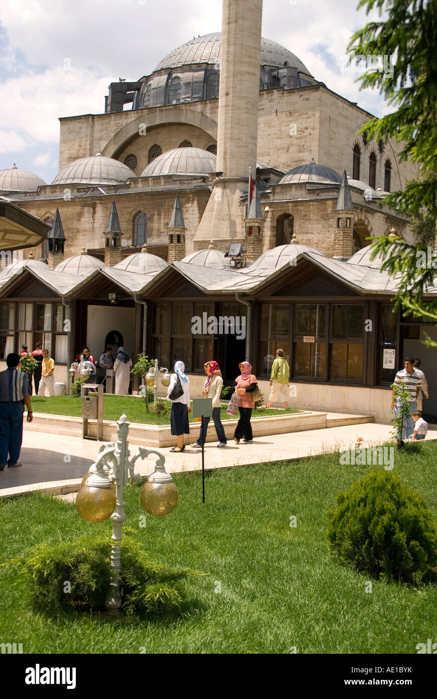 Mausoleo e museo di Mevlana Rumi a Konya, Turchia Foto Stock
