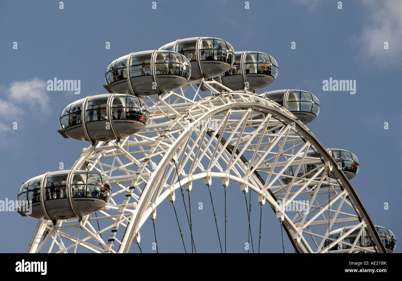 London Eye, London, Regno Unito Foto Stock