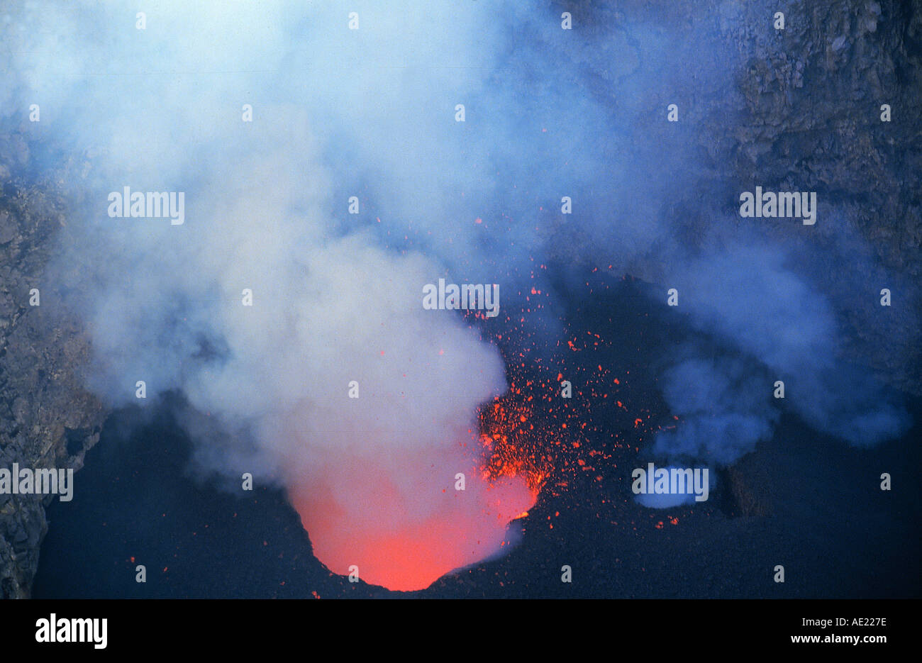 Antenna del vulcano Etna isola di sicilia italia Foto Stock