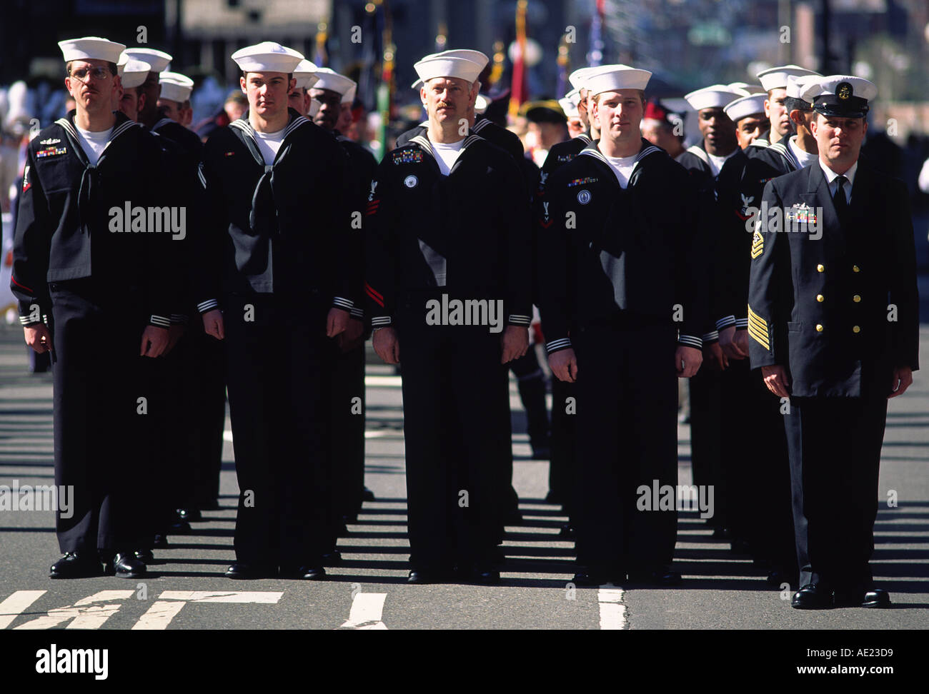 US Navy marinai in formazione Foto Stock