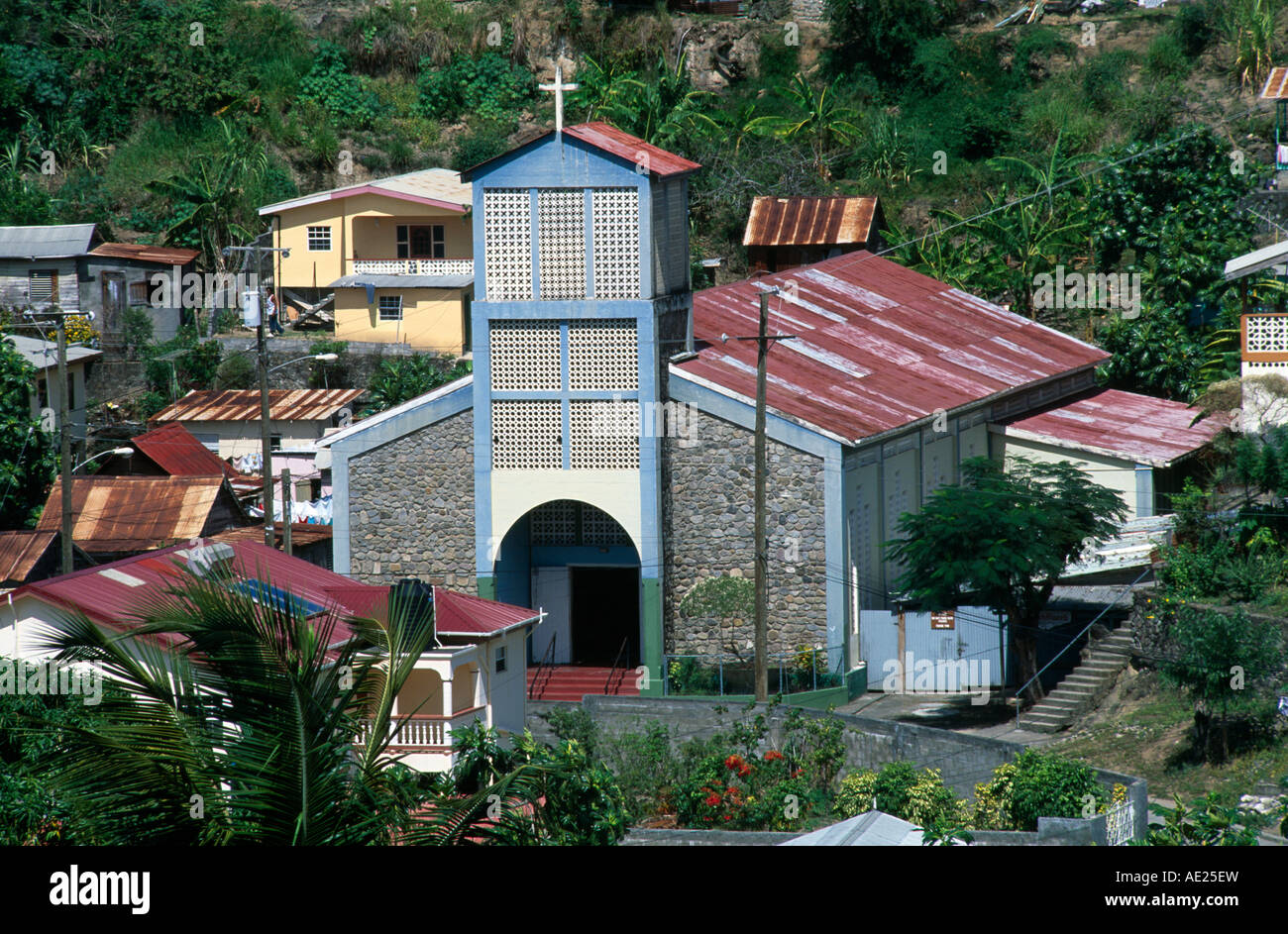 Canarie Chiesa cattolica Santa Lucia di Sant'Antonio da Padova Foto Stock