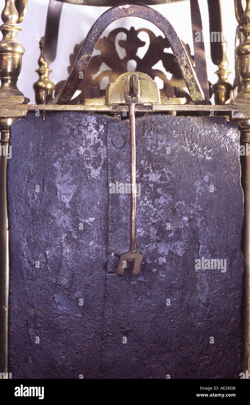 Parte posteriore del clock lanterna Foto Stock