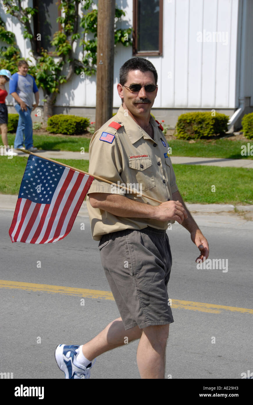 Il Memorial Day Parade Lexington Michigan Foto Stock