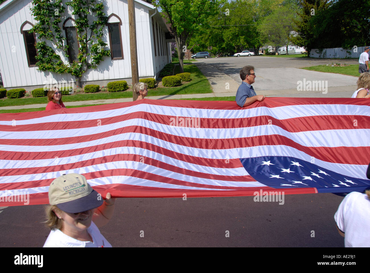 Il Memorial Day Parade Lexington Michigan Foto Stock