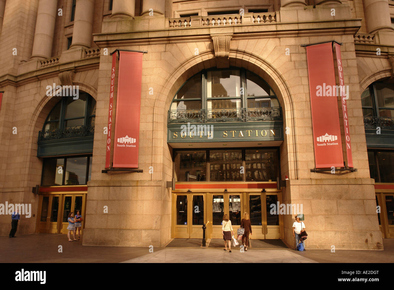 AJD59006 di Boston, Massachusetts, il centro, la stazione Sud Foto Stock