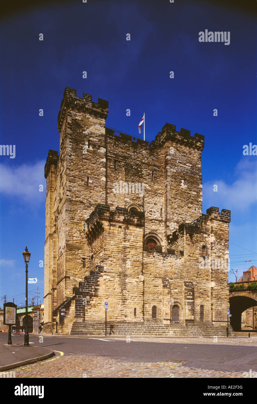 Il castello di mantenere, Newcastle upon Tyne Foto Stock