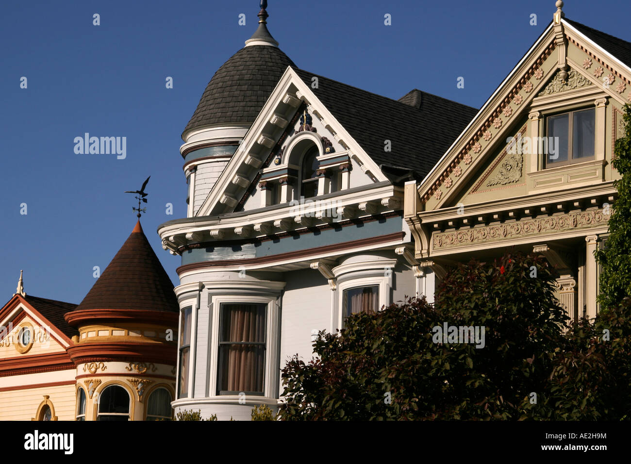 San Francisco Victorians Foto Stock