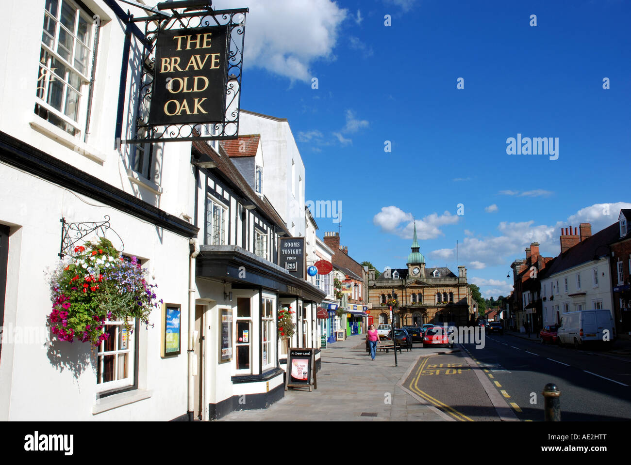 Watling Street, Towcester, Northamptonshire, England, Regno Unito Foto Stock