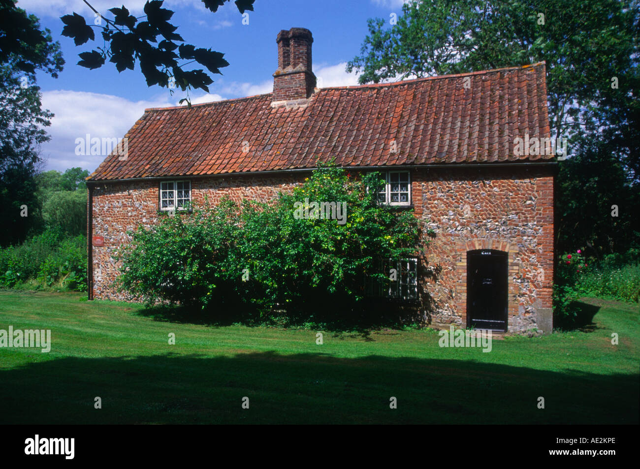 Settimo secolo cottage aperta come attrazione turistica Cockley Cley Norfolk Inghilterra Foto Stock