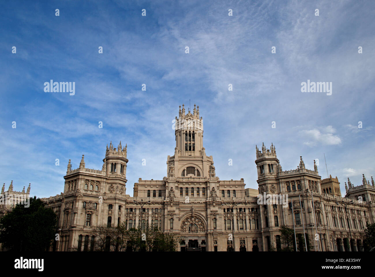 Il Palacio de Comunicaciones, Madrid, Spagna Foto Stock