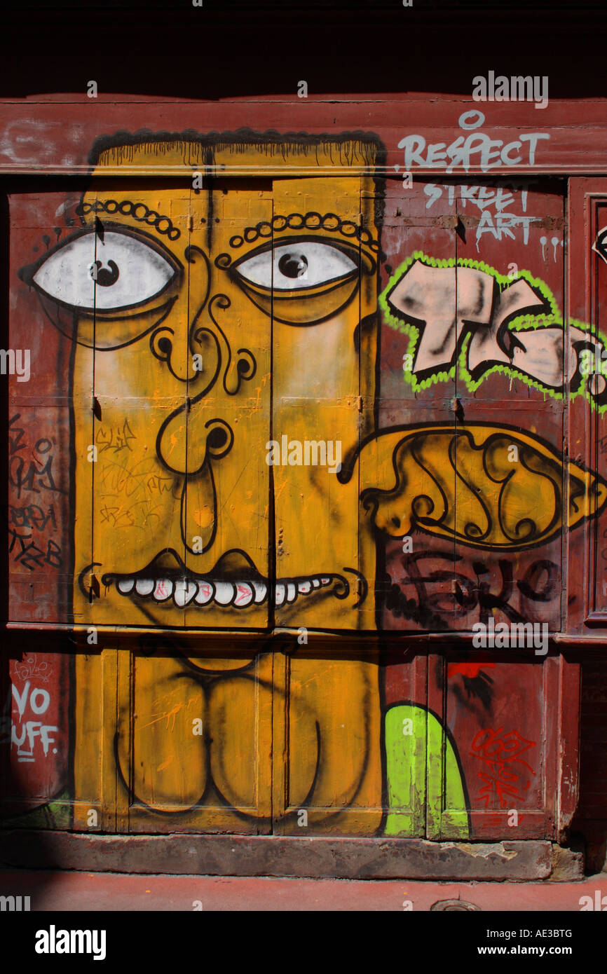 Rispetto Street Art Graffiti Foto Stock